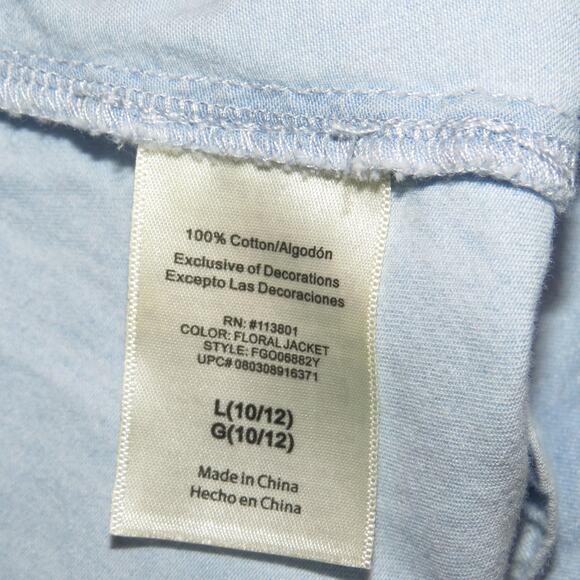 Social Standard by Sanctuary Light Blue Chambray Puff Sleeve Girls Dress - Picture 6 of 7